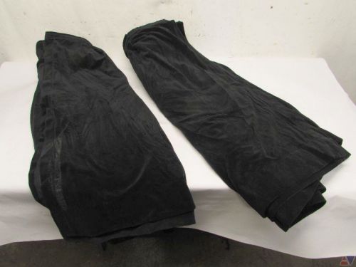 Da-lite (2) 10.5x14ft velour bottom skirts for a folding screen and/or drape kit for sale