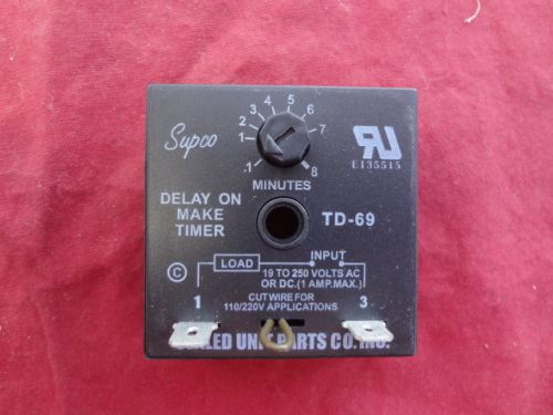 Td69 delay on make timer sealed unit parts company supco---see pics below for sale