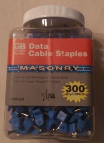Gardner Bender Qty 300  Masonry Data Cable Staples PTM-250 NEW!!!!!