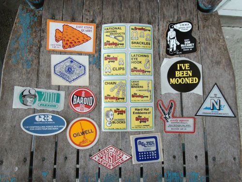 20 Different Hard Hat Stickers Decals Crosby Group Coal Mining Oilfields Tools