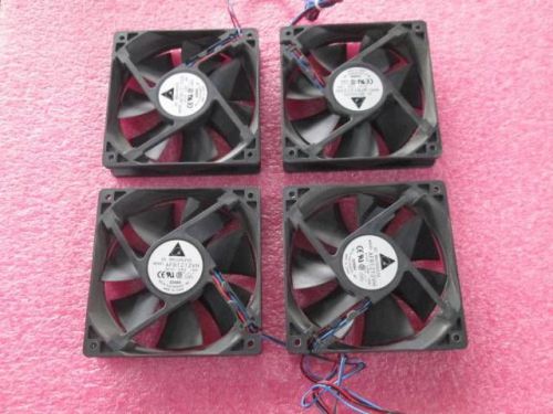 Lot of 4 Delta DC Brushless Cooling Fan AFB1212VH 12VDC 0.60A