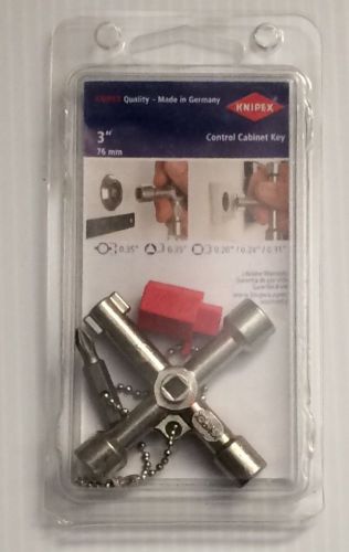 Knipex 3&#034; Control Cabinet key - Item No. 00 11 03 D4A
