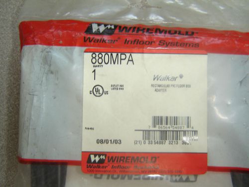 Wiremold 880mpa rectangular pvc floor box adapter black new for sale