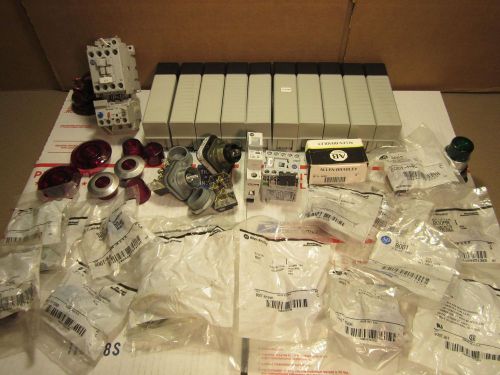 ALLEN BRADLEY LOT - 5 POUNDS OF MIXED ELECTRICAL SURPLUS