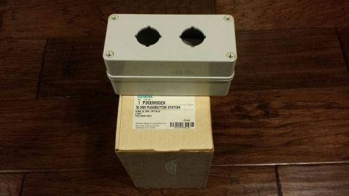 SIEMENS P30EMS02X Pushbutton Station Blank 30MM 2 Hole NEMA 4X NON-METALLIC