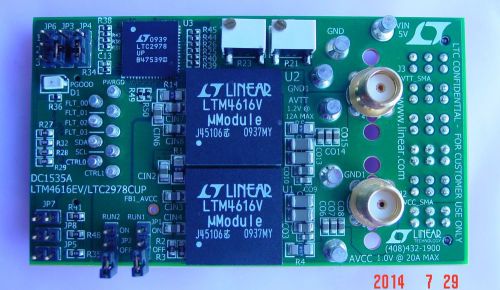 LINEAR TECHNOLOGY LTM4616EV DEMO 1535A Low noise module DC digital plugin board