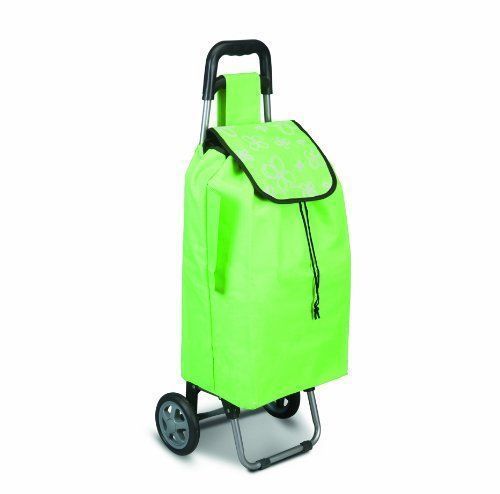 Wire world daphne green folding rolling wheeled trolley shopping cart bag for sale