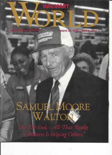 Wal Mart World Memorial Edition For Sam Walton 1992