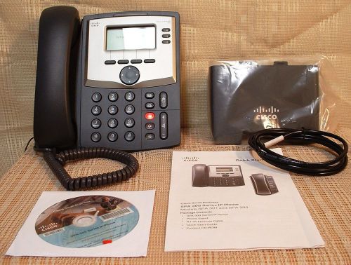 Cisco spa 303 3-line ip phone for voip system euc for sale