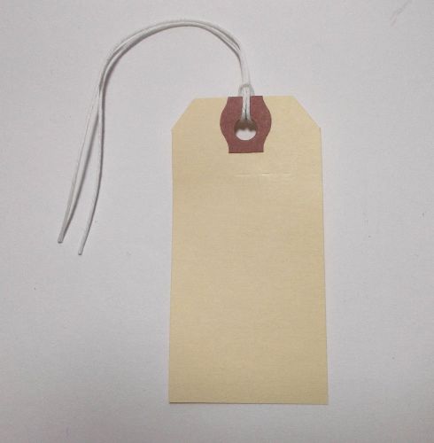 Aviditi g30022 10 point pre-strung tags, 3-1/4&#034;x1-5/8&#034; manila (case of 1000) for sale