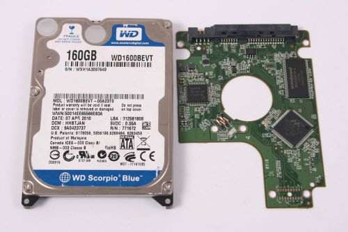 Wd wd1600bevt-00a23t0 160gb 2,5 sata hard drive / pcb (circuit board) only for d for sale