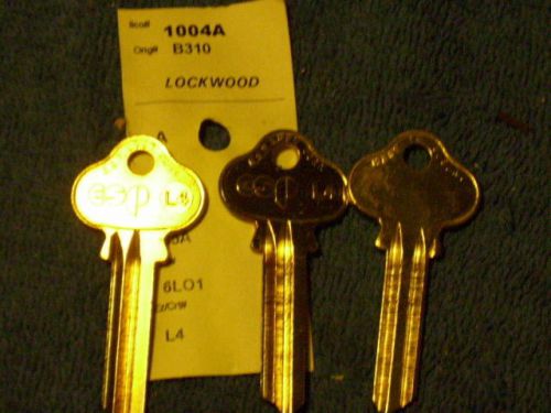 Key blanks for vintage lockwood locks, ilco #1004a / b310 for sale