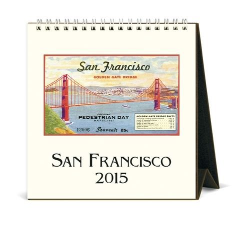 Cavallini &amp; Co Vintage San Francisco Desk Calendar 2015 - 40% OFF
