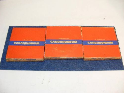 3 Carborundum Gringing Wheel 2- A655 6x1/4x1-1/4 &amp; 1- A645 6x3/16x1-1/4 A60-L6-V