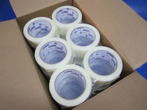 Box of 36 Rolls of IPG Intertape 6100 Clear Packing Tape - 1.88in x 220yds -200M