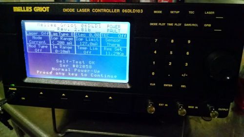 Melles Griot Laser 06DLD105 Laser Diode &amp; TEC, Controller Driver Characterizer