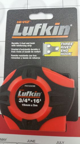 LUFKIN HI-VZ PHV1035CME 3/4 &#034;X16&#039;  METRIC AND INCHES TAPE MEASURE FREE SHIP USA