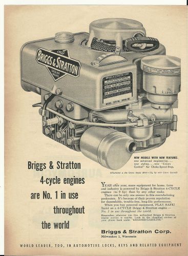 1957 Briggs &amp; Stratton Corp.Milwaukee,Wis.Gas Engine Full Page ad
