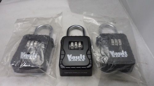 3 New Realtor Vault Lock Alpha Hide-A- Key Box 3 Pin Letter Combination 3100