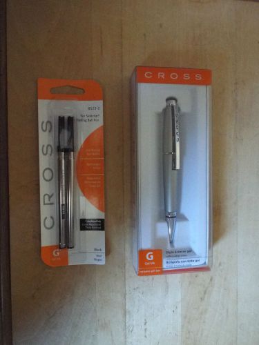 Cross edge gel ink pens titanium bnib with 2 free refills for sale