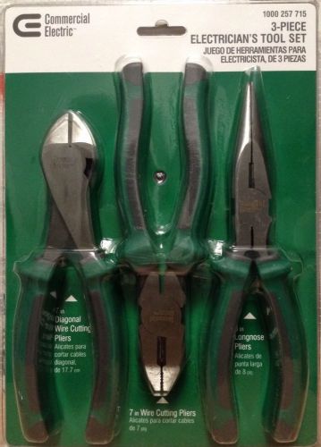 Commercial Electric 3-Piece Electrician&#039;s Tool Set
