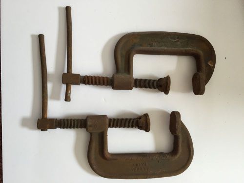 2 Antique Agrippa No. 104 Clamps