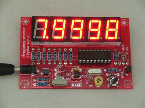 New 1hz-50mhz frequency counter / crystal measuring / five digital display kit for sale