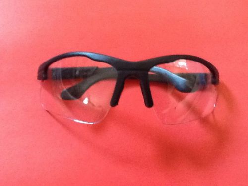 8 True Power Black Framed Clear Lens Safety Glasses Meets ANSI Z87.1 NEW Sealed