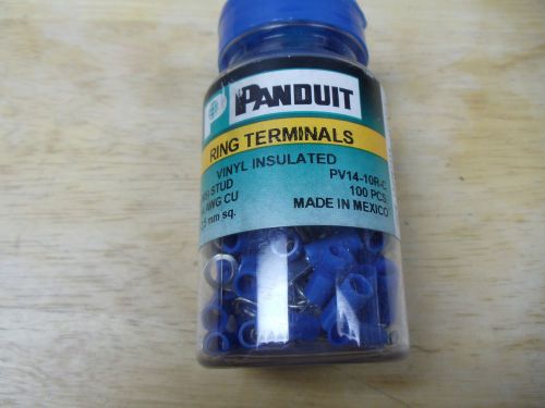 PANDUIT  Vinyl Insulated PV14-10R-C  TERMINAL, RING TONGUE, #10, CRIMP, BLUE