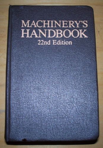 22nd edition machinery handbook