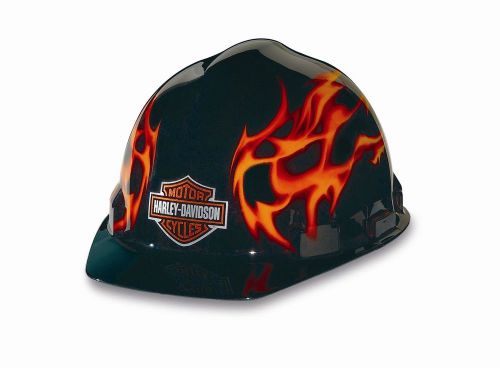 Harley-Davidson RHDHHAT10K Flames Hard Hat, Free Shipping!