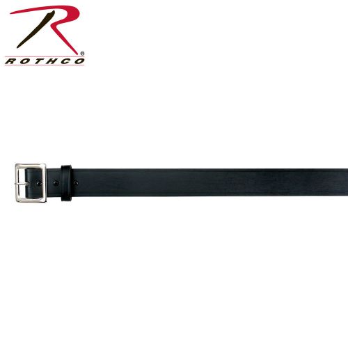 Rothco 1-3/4&#034; bonded leather garrison duty casual belt plain chrome buckle 46&#034; for sale