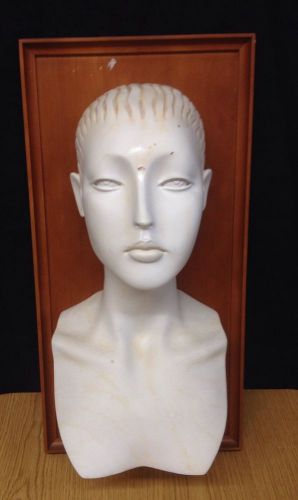 Female Head Mannequin. Used For Displaying Jewelry/hats. Removable Back.