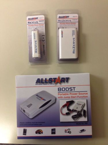 Allstart Boost Portable Jump Starter - 550 + Revive Phone Charger + Rezerve Char