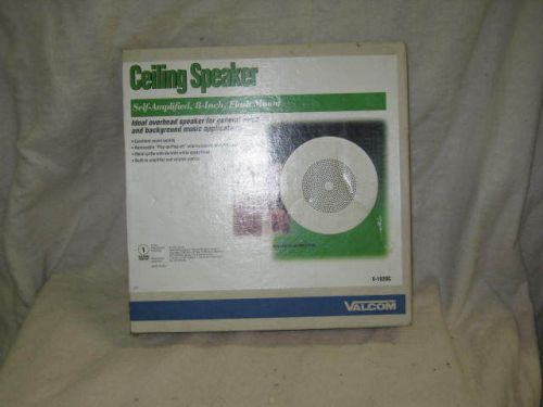 New Vintage NIB Valcom Ceiling Speaker V-1020C White 8&#034;