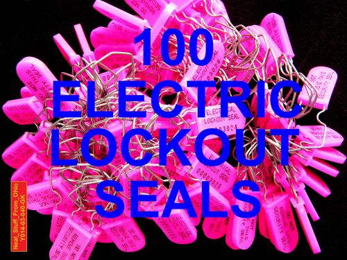 Electric switch &amp; box lockout / rv power hookup padlock-style security seals for sale