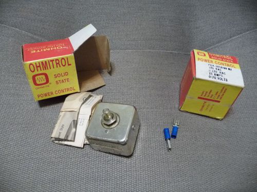 2 - Ohmitrol Solid State AC Power Control 0-120VAC PCA-1050 NEW old stock