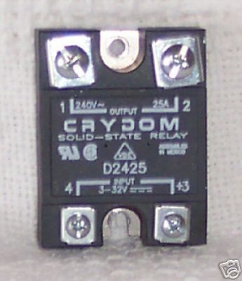 5 Crydom D2425 Solid State Relay 240 Vac 25 Amp