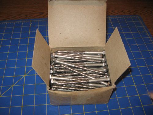 1/4 x 4&#034; stainless steel lag bolts screw bolts (100) bulk wholesale lot for sale