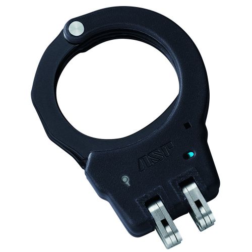 **rare*** asp 250 - 66423 black aluminum hinged (green dot) handcuffs for sale