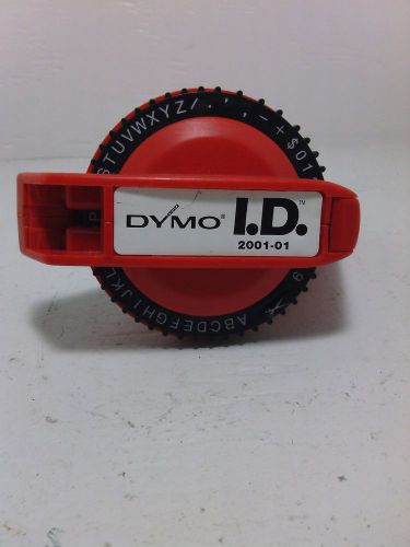 Red &amp; Black Dymo I.D. 2001-01 Label Maker - Working