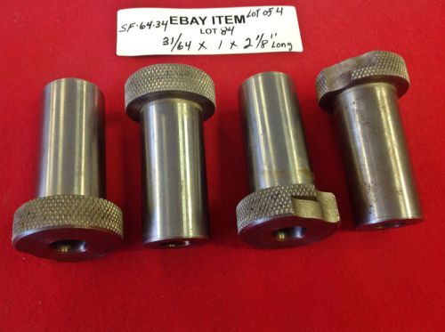 Acme sf-64-34 slip-fixed renewable drill bushings 31/64 x 1 x 2-1/8&#034; lot of 4 for sale