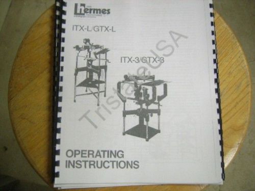 New Hermes Model ITX-3 GTX-3 ITX-L GTX-L user manual