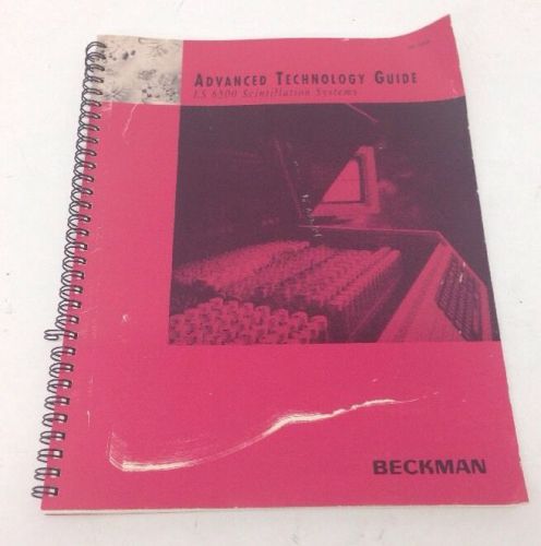 Beckman LS 6500 Scintillation Systems Advanced Technology Guide BR-7885B