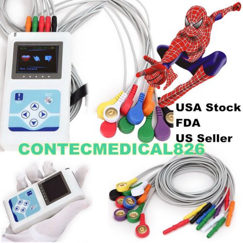 Usa seller 12 channels 24 hours ecg ekg holter system recorder analyzer software for sale