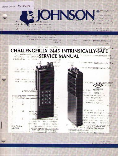 Johnson Service Manual CHALLENGER 2445 INTRINSICALLYSAF