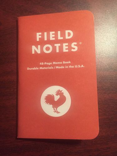 2015 Field Notes Tournament Of Books Rooster Memo Book