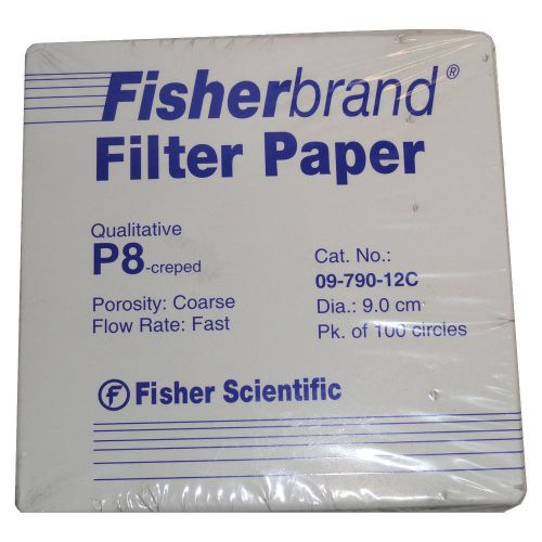 Wet-Strengthened Qualitative Filter Paper Circles Diameter: 9 cm by Fisher