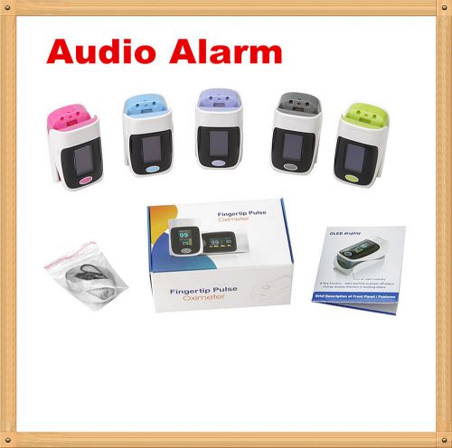 Audio alarm*oled fingertip oxymeter spo2,pr monitor blood oxygen pulse oximeter for sale