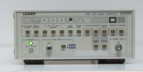 Leader NTSC Test Signal Generator 435 Y/C RF  leeder